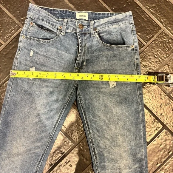 Junior Hudson size 16 distressed straight leg Jeans - Picture 4 of 7
